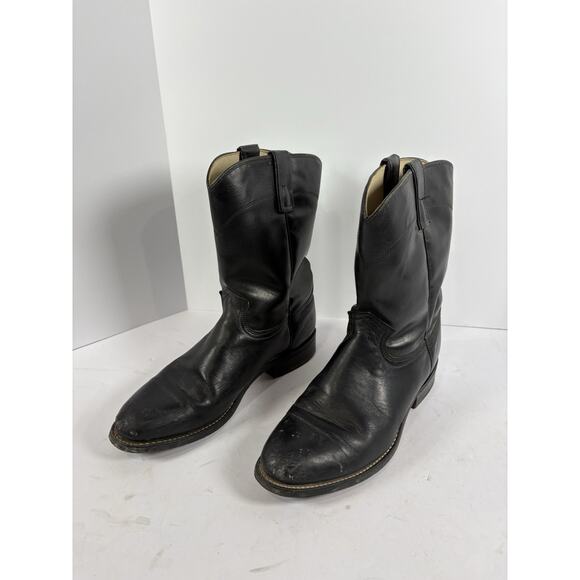 Roy Cooper Boots Mens 11D Black Leather Western USA 54187 main image 4